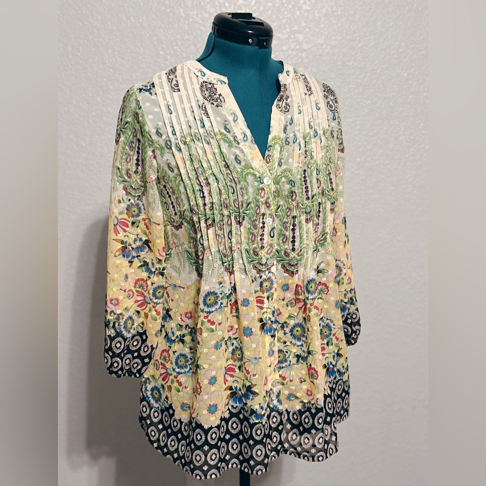 Figueroa & Flower Chic Floral Women's Blouse - Multicolor